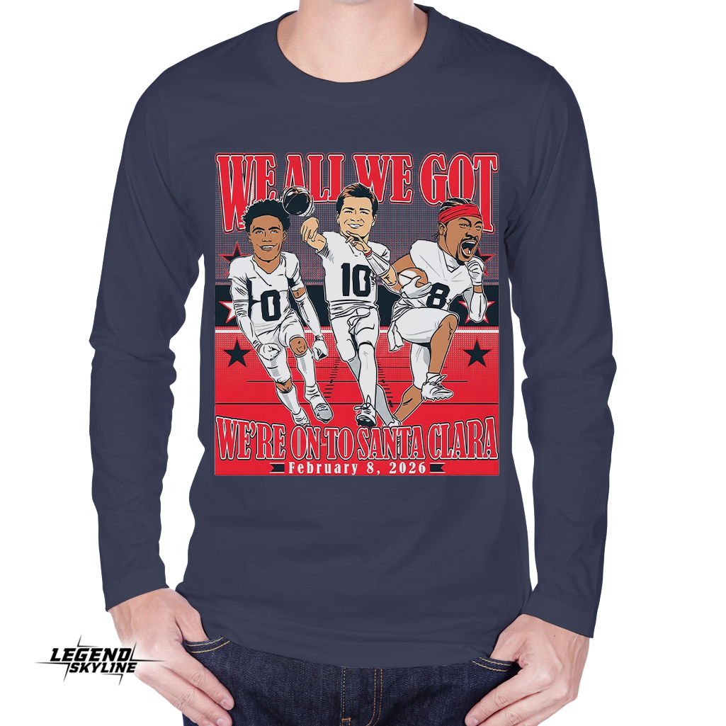 Drake Maye, Stefon Diggs & Christian Gonzalez – Conference Champions Caricatures Shirt