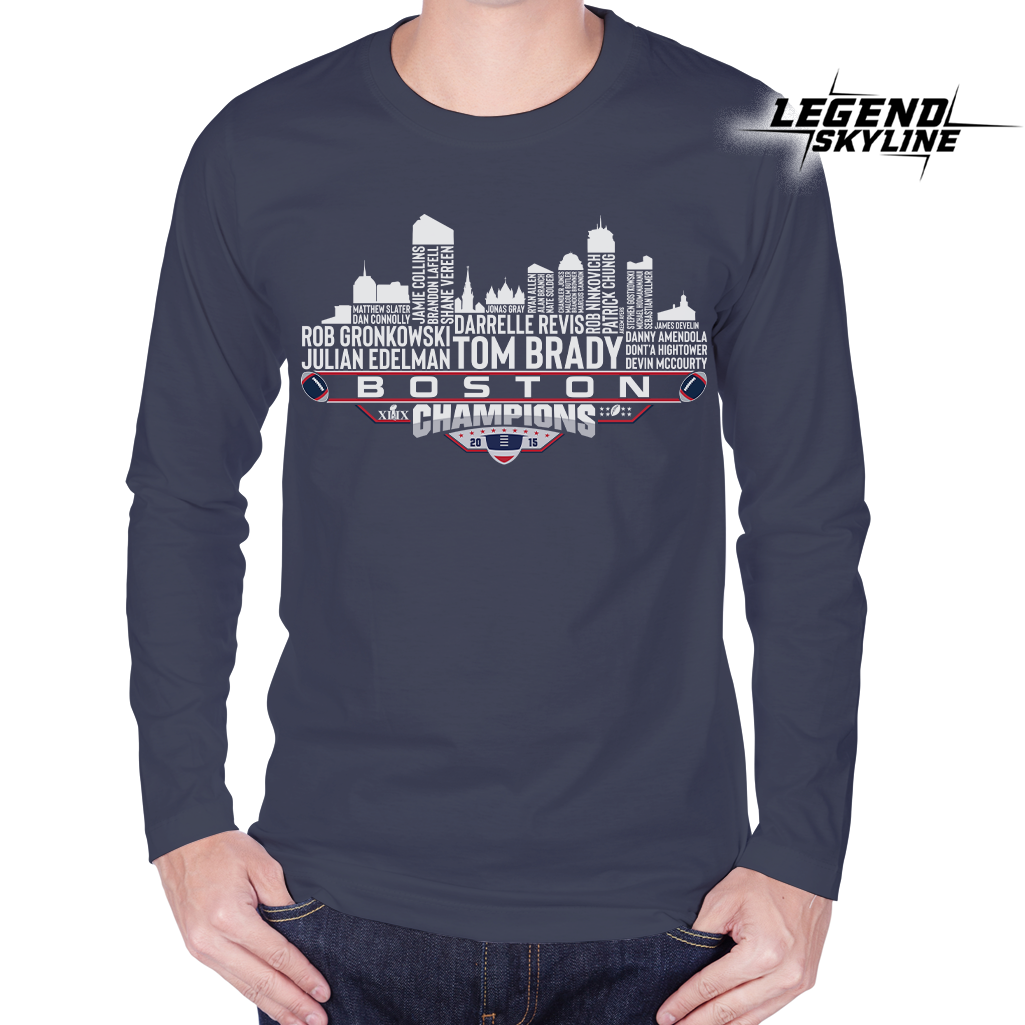 New England Dream Team Football XLIX Champions 2015, New England City Skyline Shirt
