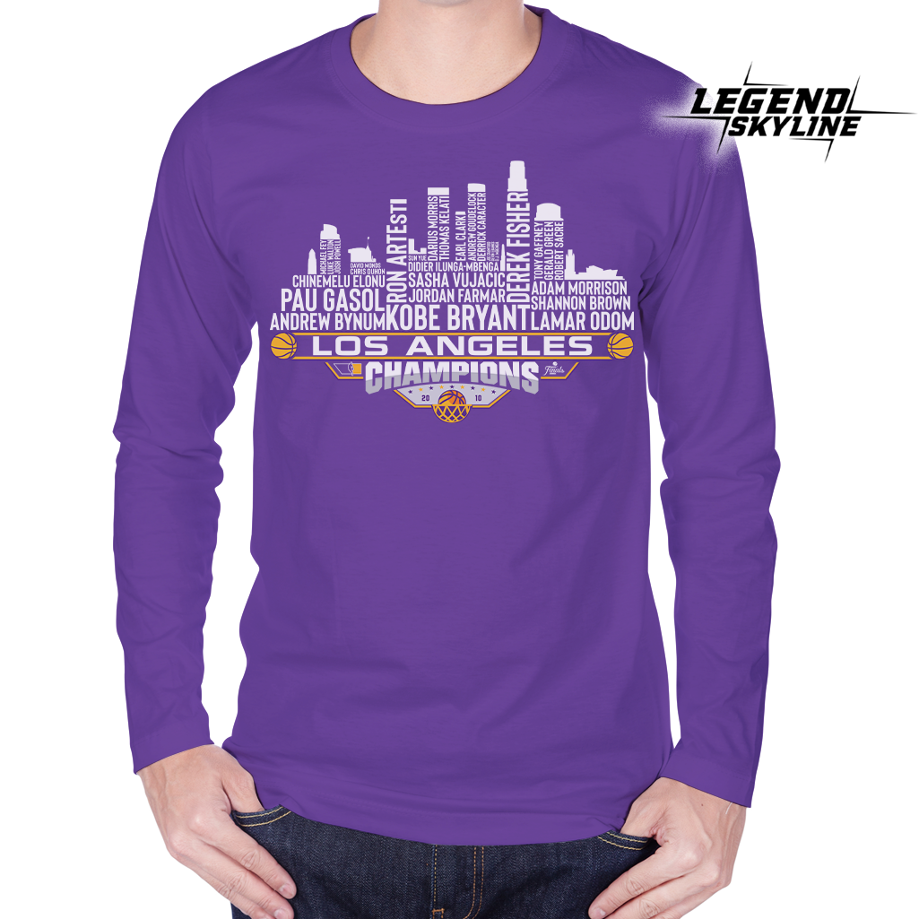 Los Angeles Dream Team Basketball Champions 2010, Los Angeles City Skyline Shirt
