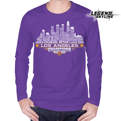 Los Angeles Dream Team Basketball Champions 2010, Los Angeles City Skyline Shirt