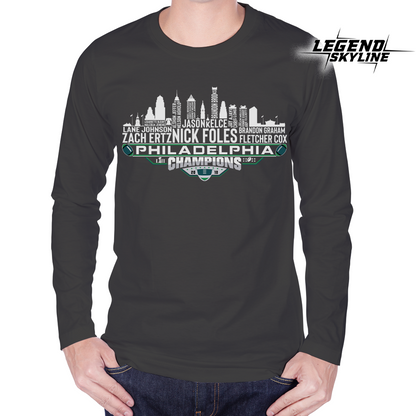 Philadelphia Dream Team Football LII Champions 2018, New England City Skyline Shirt
