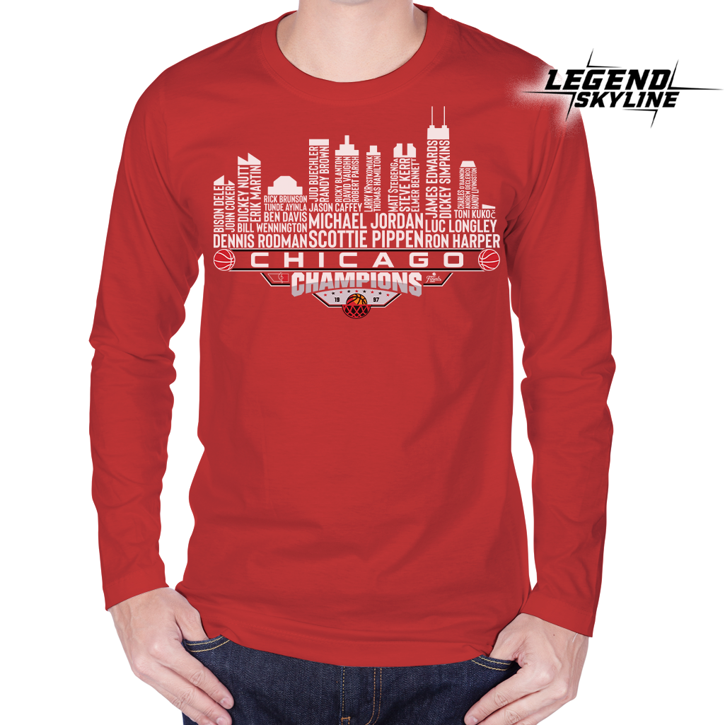 Chicago Dream Team Basketball Champions 1997, Chicago City Skyline Shirt