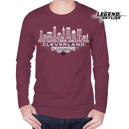 Cleveland Dream Team Basketball Champions 2016, Cleveland City Skyline Shirt