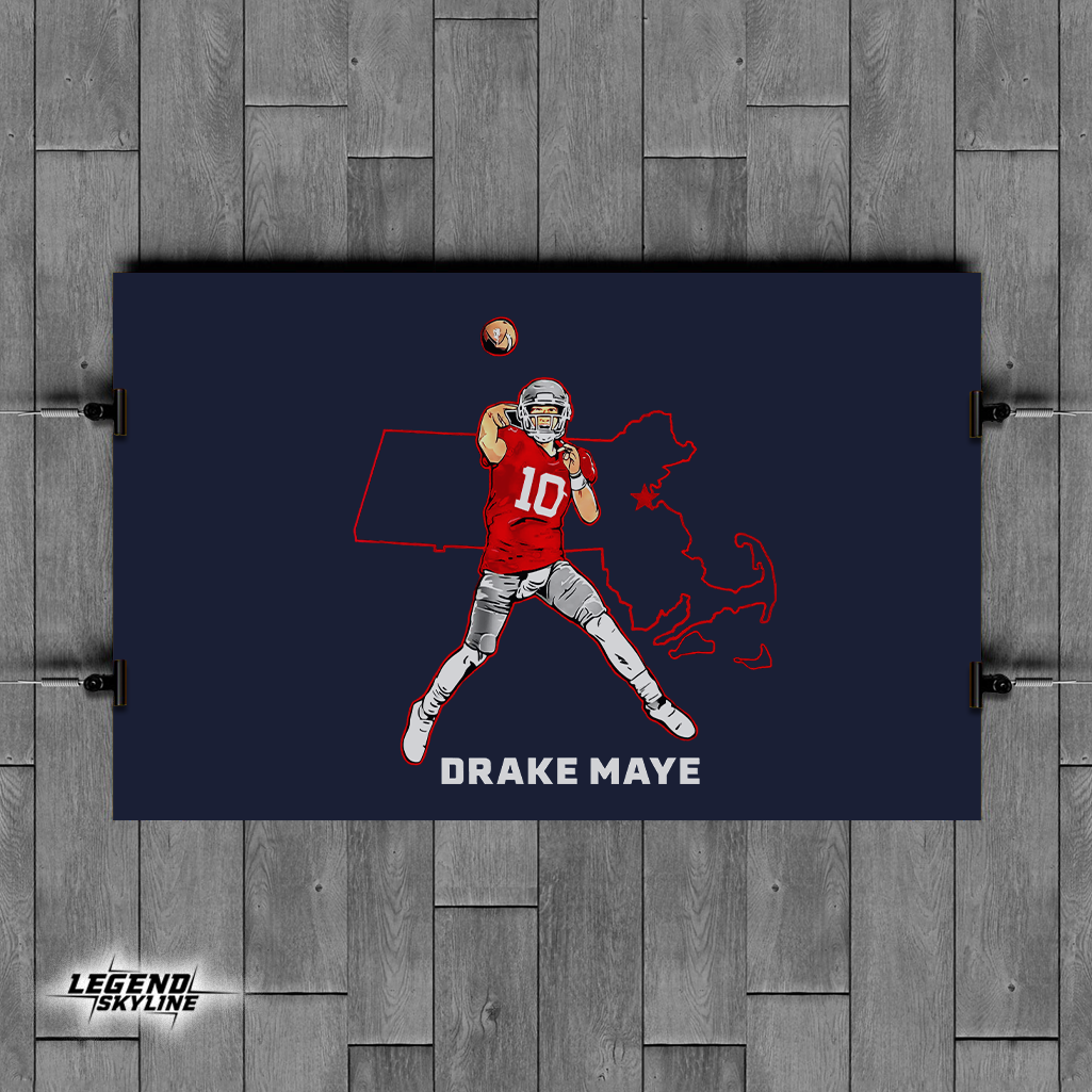 Drake Maye State Star Football Shirt