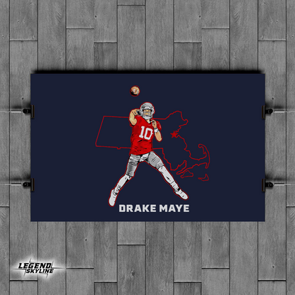 Drake Maye State Star Football Shirt