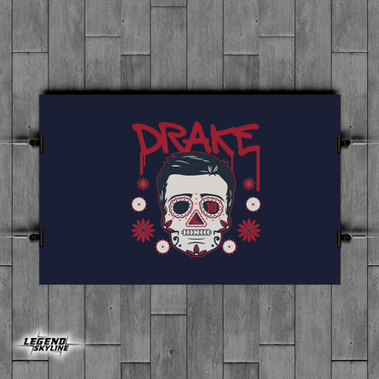 Drake Maye Sugar Skull Remix Football Shirt