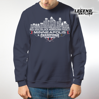Minnesota Dream Team Baseball Champions 1991, Minneapolis City Skyline Shirt
