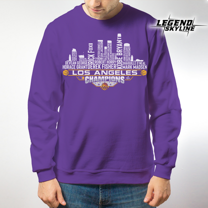 Los Angeles Dream Team Basketball Champions 2001 , Los Angeles City Skyline Shirt