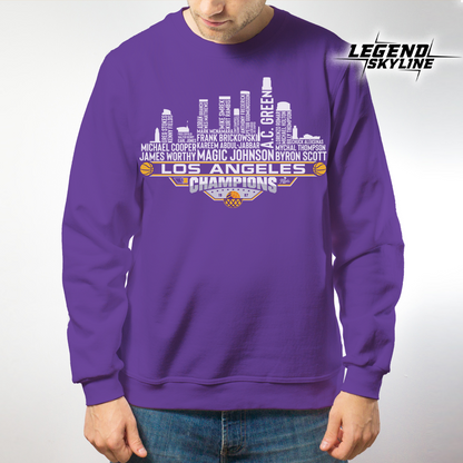 Los Angeles Dream Team Basketball Champions 1987, Los Angeles City Skyline Shirt