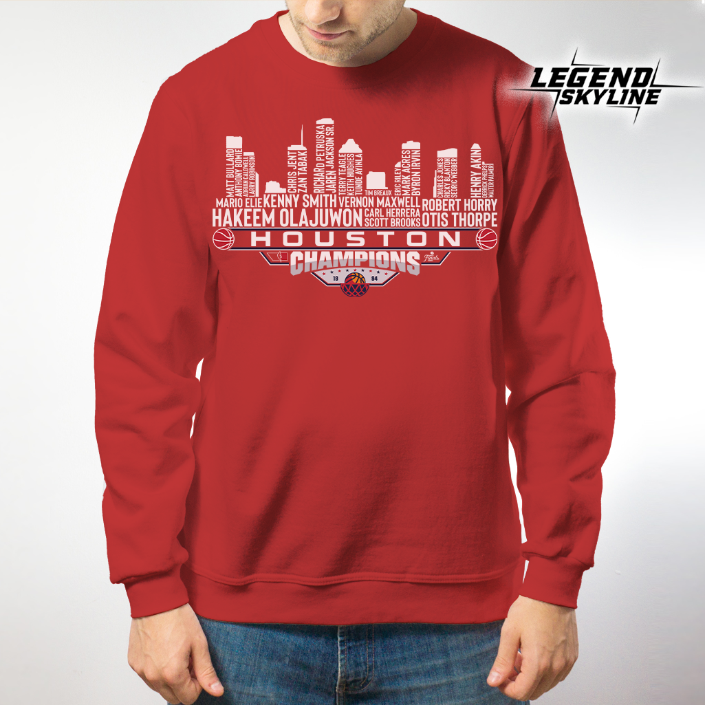 Houston Dream Team Basketball Champions 1994, Houston City Skyline Shirt