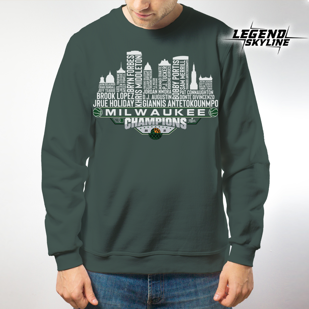 Milwaukee Dream Team Basketball Champions 2021, Milwaukee City Skyline Shirt
