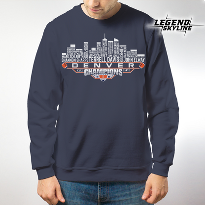 Denver Dream Team Football XXXII Champions 1998, Denver City Skyline Shirt