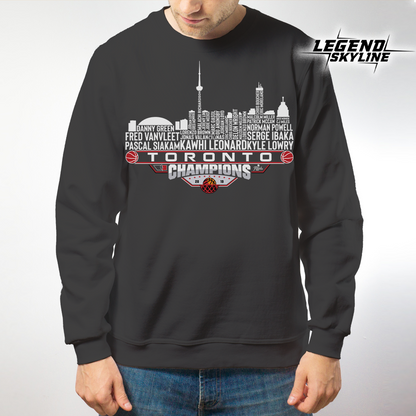 Toronto Dream Team Basketball Champions 2019, Toronto City Skyline Shirt