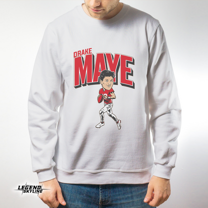 Drake Maye Caricature Football Shirts