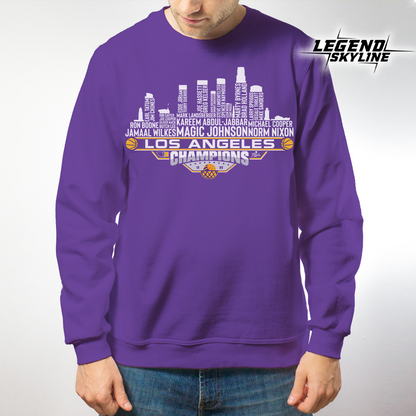 Los Angeles Dream Team Basketball Champions 1980, Los Angeles City Skyline Shirt