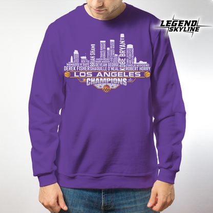 Los Angeles Dream Team Basketball Champions 2002 , Los Angeles City Skyline Shirt