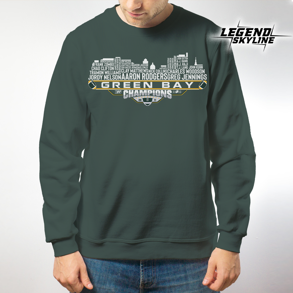 Green Bay Dream Team Football XLV Champions 2011, Green Bay City Skyline Shirt