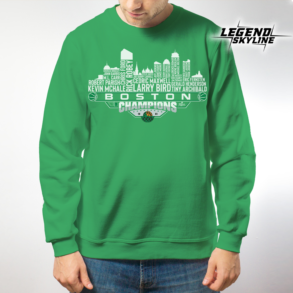 Boston Dream Team Basketball Champions 1981 , Boston City Skyline Shirt