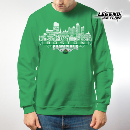 Boston Dream Team Basketball Champions 1981 , Boston City Skyline Shirt