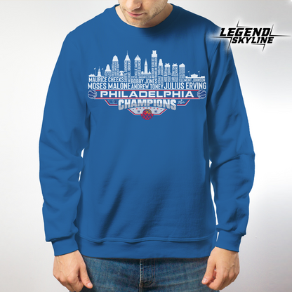 Philadelphia Dream Team Basketball Champions 1983, Philadelphia City Skyline Shirt