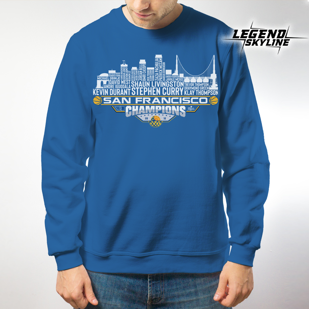 Golden State Dream Team Basketball Champions 2018, San Francisco City Skyline Shirt
