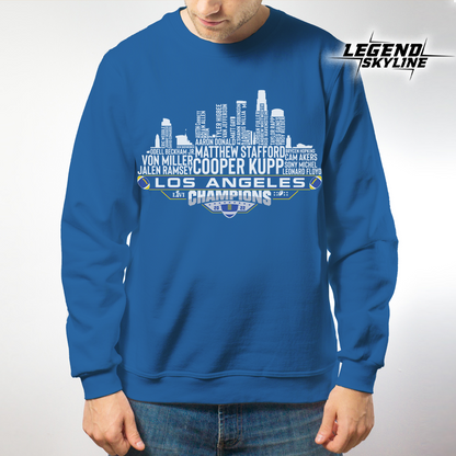Los Angeles R Dream Team Football Champions 2022, Los Angeles City Skyline Shirt