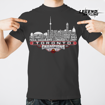 Toronto Dream Team Basketball Champions 2019, Toronto City Skyline Shirt