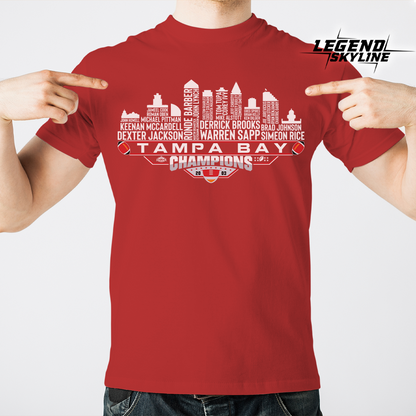 Tampa Bay Dream Team Football XXXVII Champions 2003, Tampa Bay City Skyline Shirt