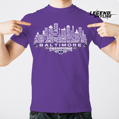 Baltimore Dream Team Football XLVII Champions 2013, Baltimore City Skyline Shirt