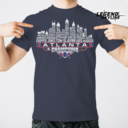 Atlanta Dream Team Baseball Champions 1995, Atlanta City Skyline Shirt