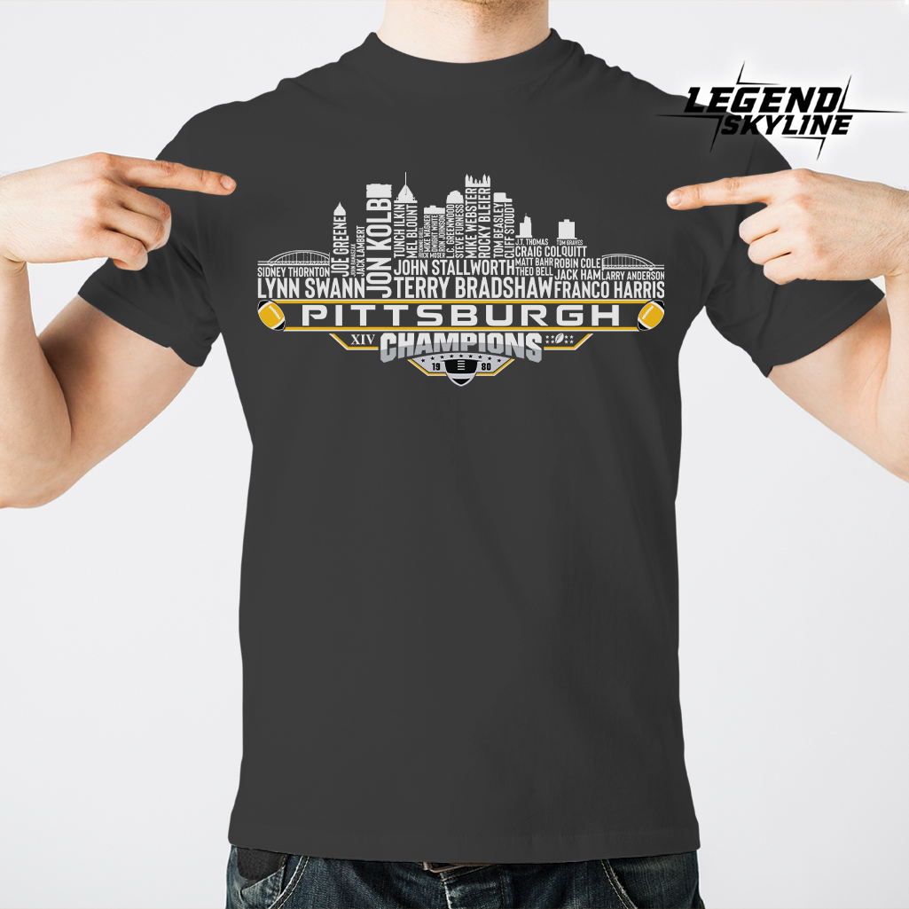 Pittsburgh Dream Team Football XIV Champions 1980, Pittsburgh City Skyline Shirt