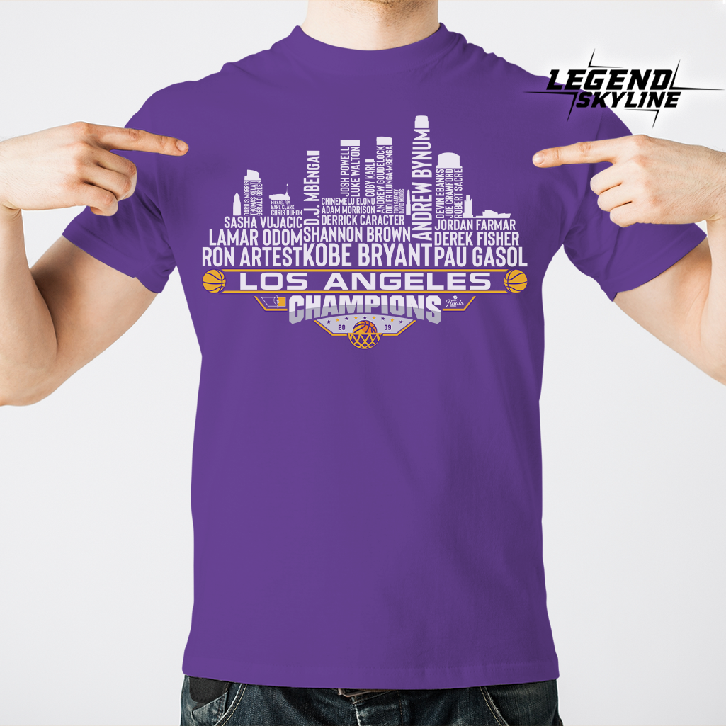 Los Angeles Dream Team Basketball Champions 2009, Los Angeles City Skyline Shirt