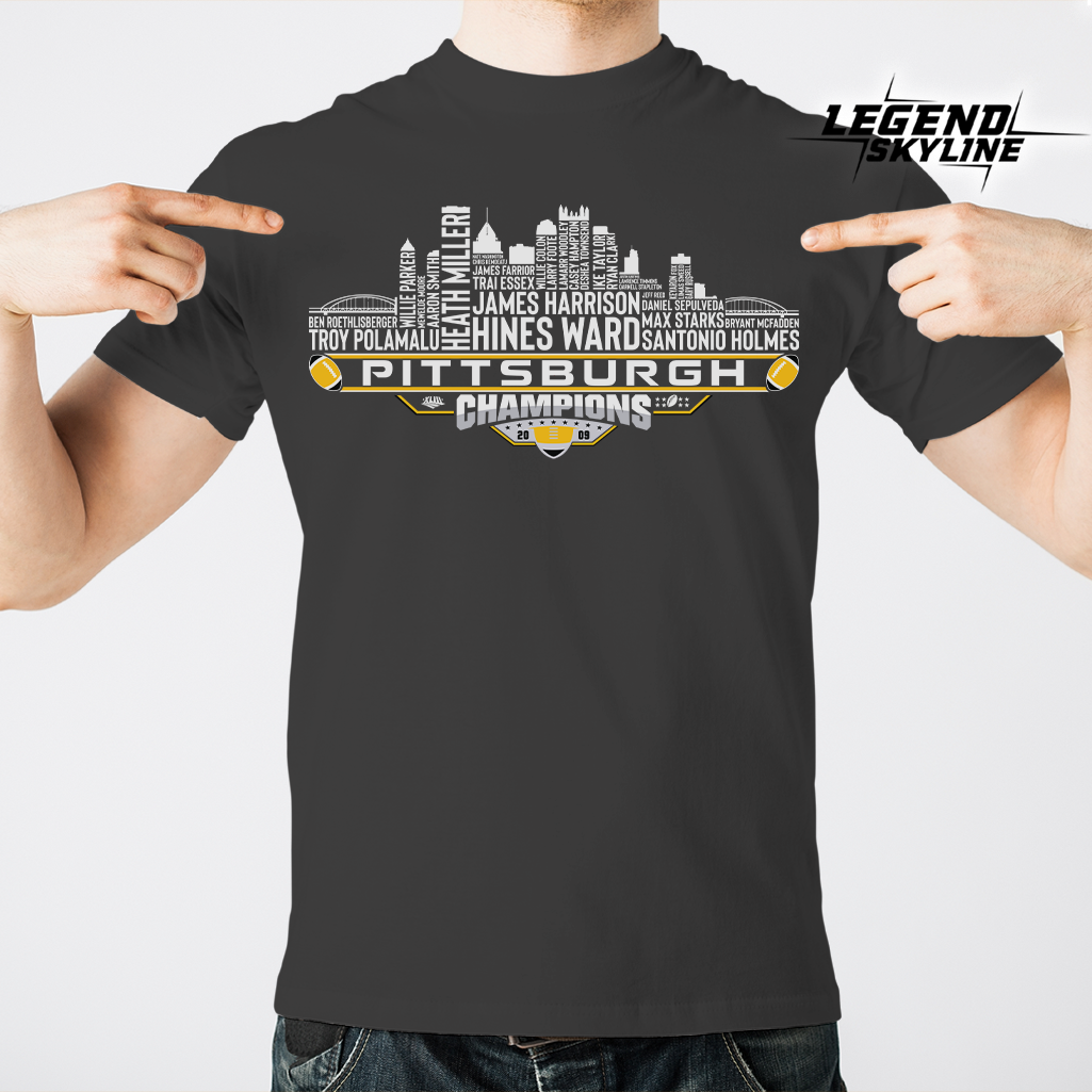 Pittsburgh Dream Team Football XLIII Champions 2009, Pittsburgh City Skyline Shirt