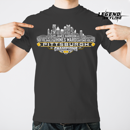 Pittsburgh Dream Team Football XLIII Champions 2009, Pittsburgh City Skyline Shirt