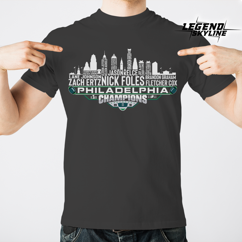 Philadelphia Dream Team Football LII Champions 2018, New England City Skyline Shirt