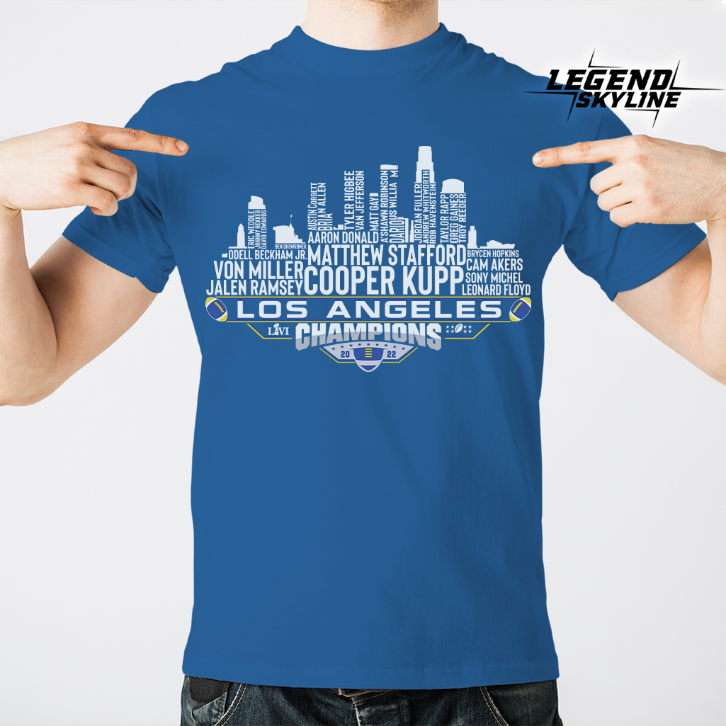 Los Angeles R Dream Team Football Champions 2022, Los Angeles City Skyline Shirt