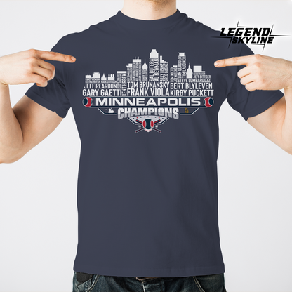 Minnesota Dream Team Baseball Champions 1987, Minneapolis City Skyline Shirt