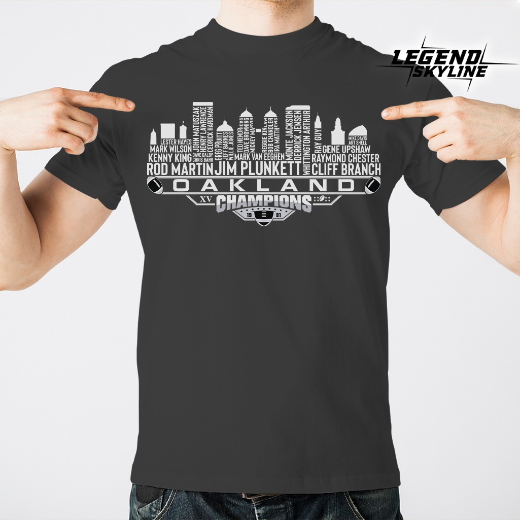Oakland Dream Team Football XV Champions 1981, Oakland City Skyline Shirt