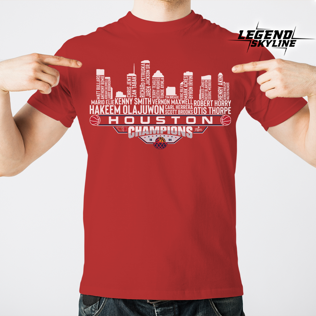 Houston Dream Team Basketball Champions 1994, Houston City Skyline Shirt