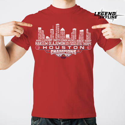 Houston Dream Team Basketball Champions 1994, Houston City Skyline Shirt