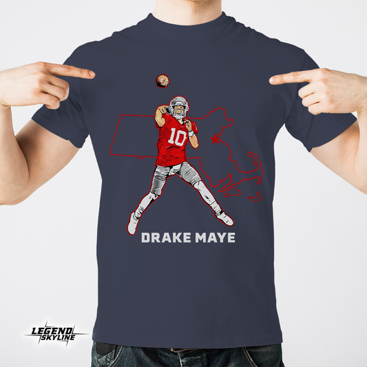 Drake Maye State Star Football Shirt