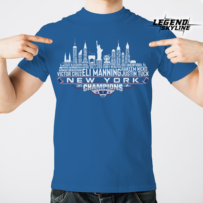 New York Dream Team Football XLVI Champions 2012, New York City Skyline Shirt