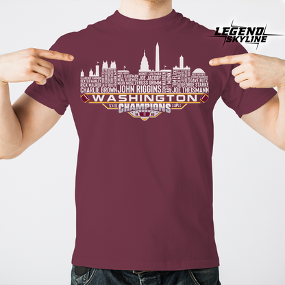 Washington Dream Team Football XVII Champions 1983, Washington City Skyline Shirt