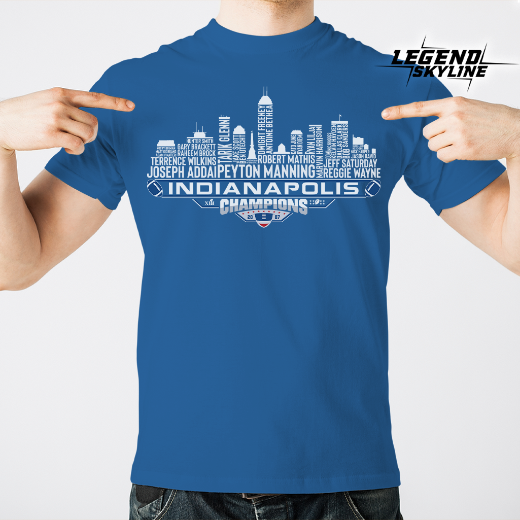 Indianapolis Dream Team Football XLI Champions 2007, Indianapolis City Skyline Shirt