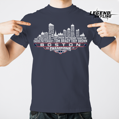 New England Dream Team Football XXXVI Champions 2002, New England City Skyline Shirt