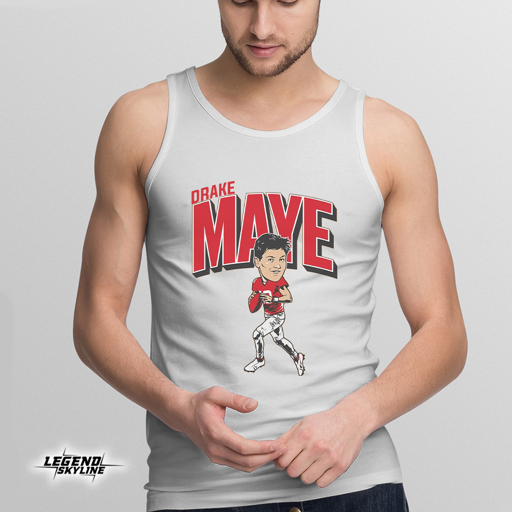 Drake Maye Caricature Football Shirts