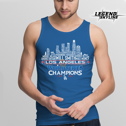 Los Angeles Baseball World Champions Team Series 2025 LA City Skyline Shirts