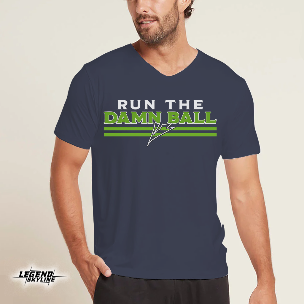 Kenneth Walker Run The Damn Ball Football Shirt