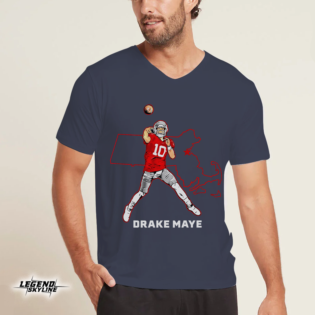 Drake Maye State Star Football Shirt