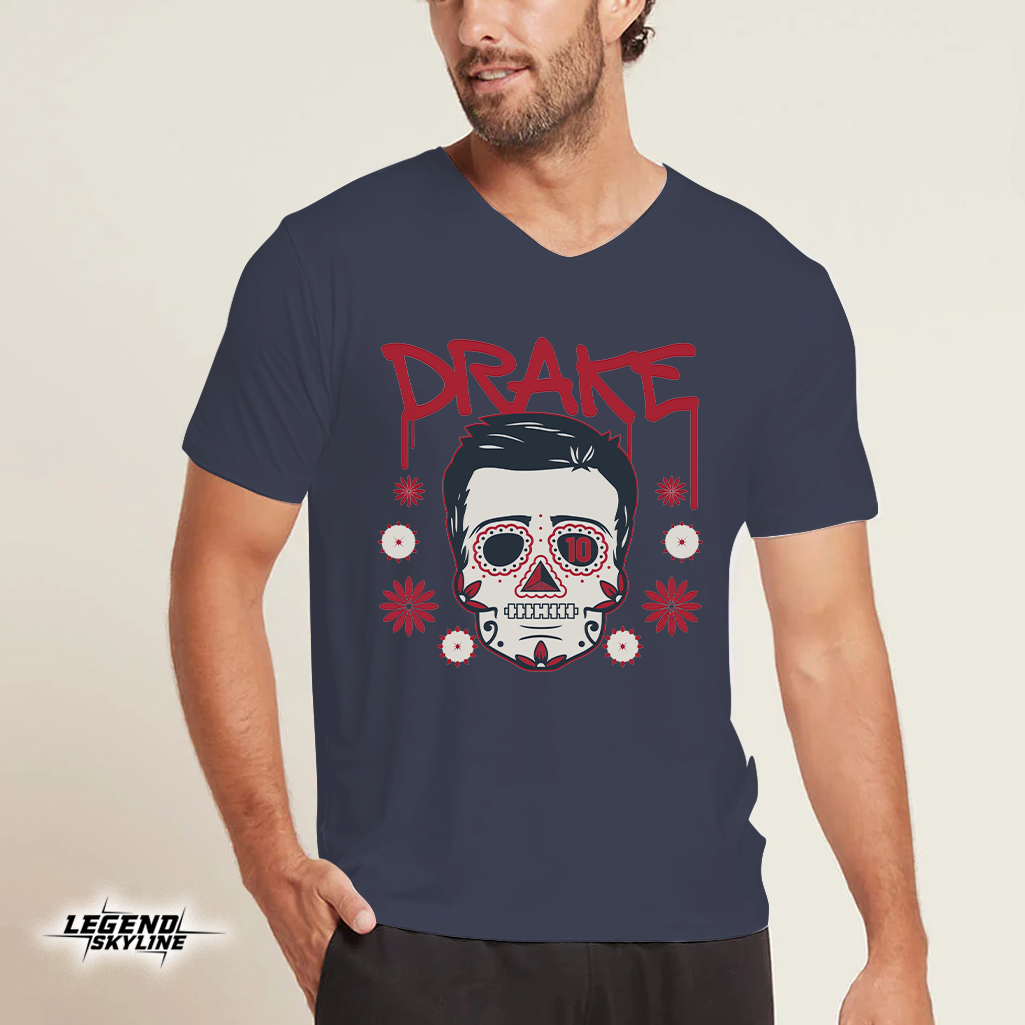 Drake Maye Sugar Skull Remix Football Shirt